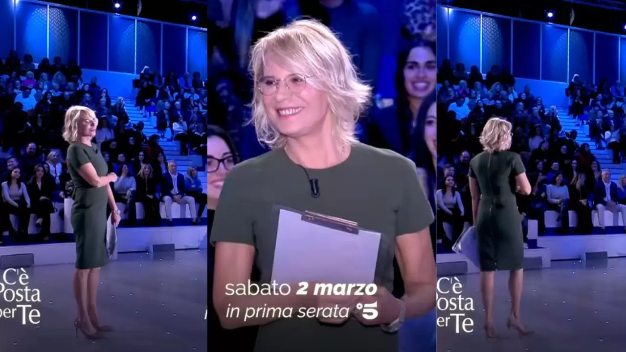 outfit maria de filippi c'è posta per te 2 marzo 2024