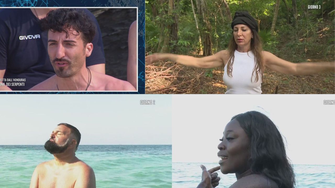 khady, peppe, luce e samuel a l'isola dei famosi 18