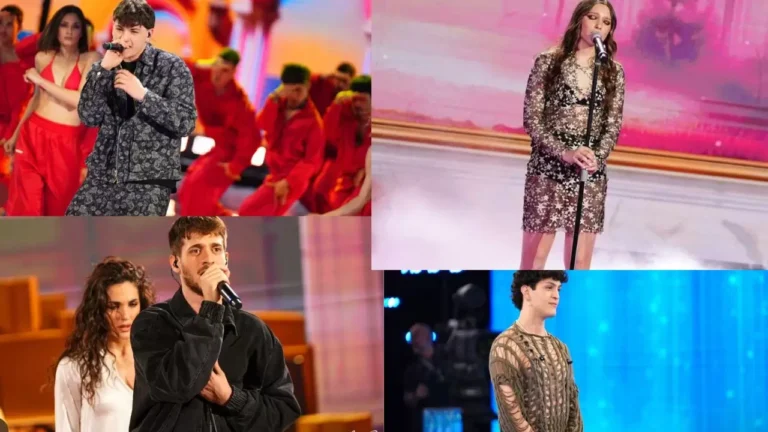 outfit dei cantanti nella finale di amici 2024