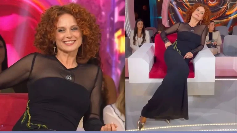 abito, gioielli e scarpe di beatrice luzzi al gf