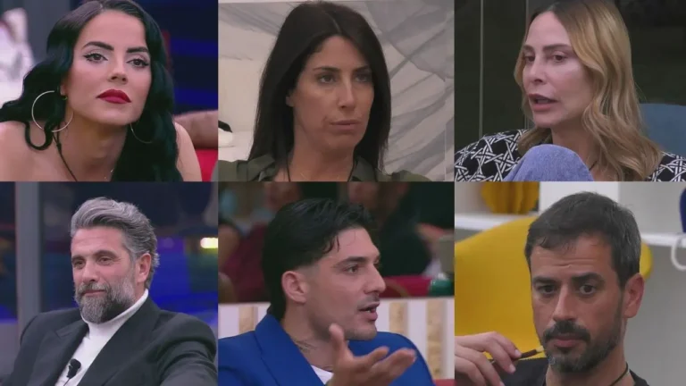 shaila, amanda, stefania, calvani, lorenzo e iago al gf