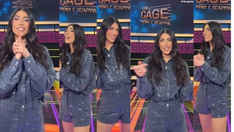 Outfit di Giulia Salemi a The Cage