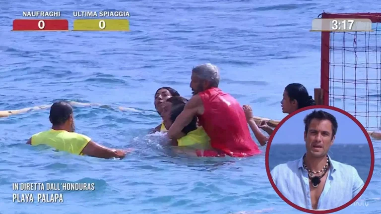 Pierpaolo Pretelli gestisce la rissa a L'Isola dei Famosi