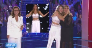 Ilary Blasi outfit total white GF Vip